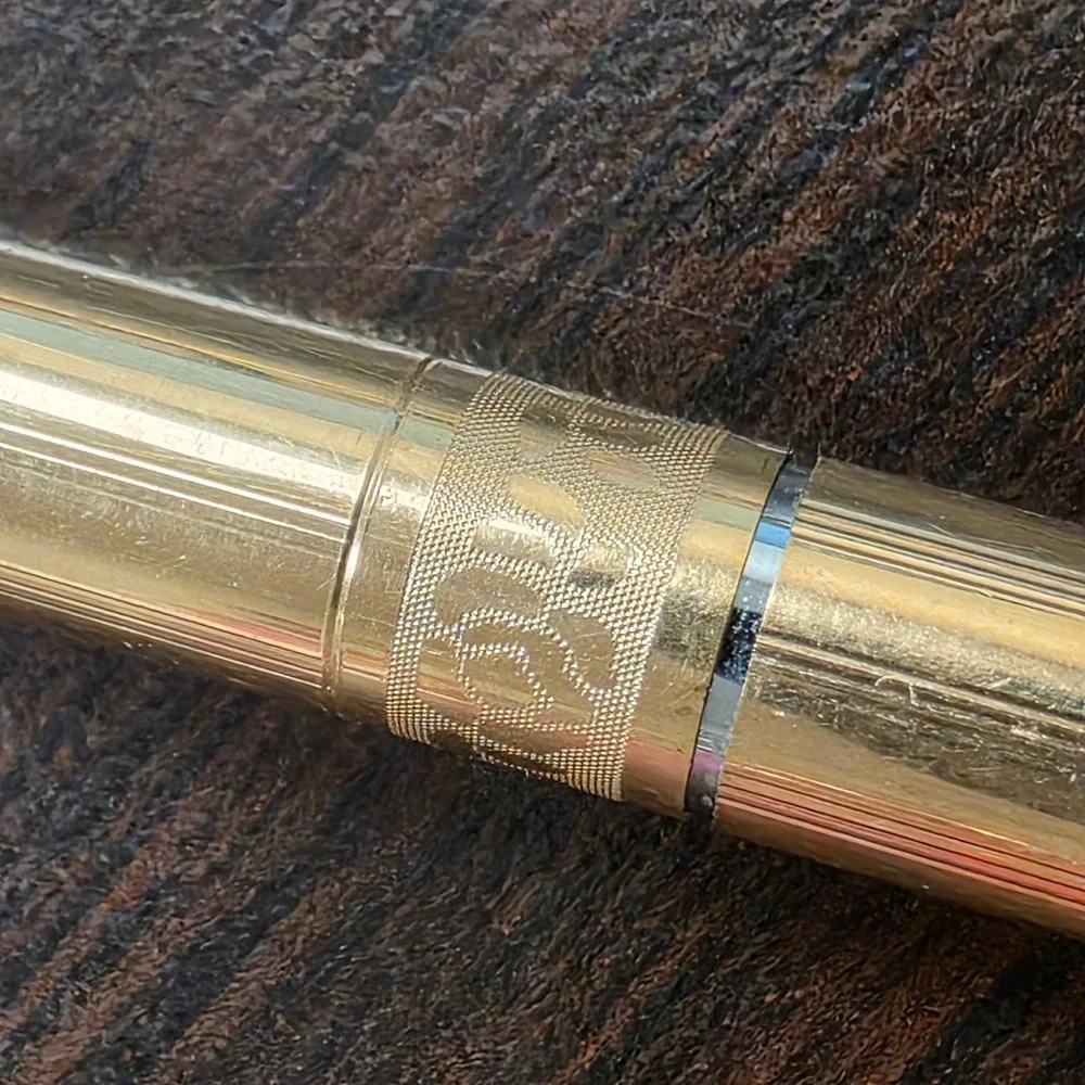 Cross 14KT Gold Filled Ballpoint Pen Vintage Pinstripe Made in USA 1/20 14K
